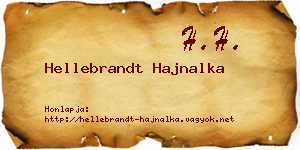 Hellebrandt Hajnalka névjegykártya