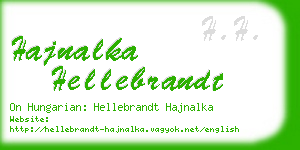 hajnalka hellebrandt business card